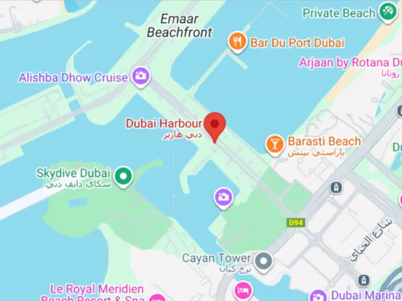 Dubai Harbour location