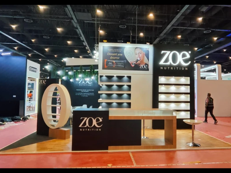 Trade fair booth built by Mavonorm Exhibits LLC